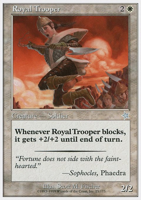 Royal Trooper, Starter 1999 #25, Magic: The Gathering card