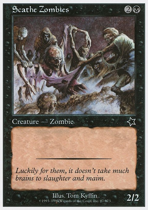 Scathe Zombies, Starter 1999 #87, Magic: The Gathering card
