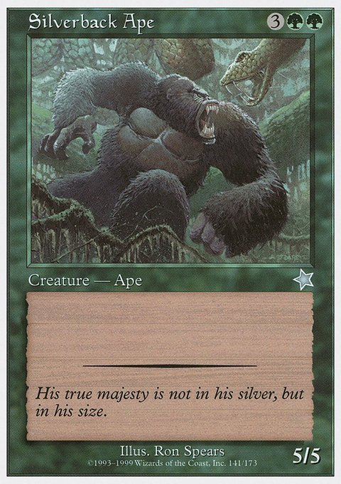Silverback Ape, Starter 1999 #141, Magic: The Gathering card