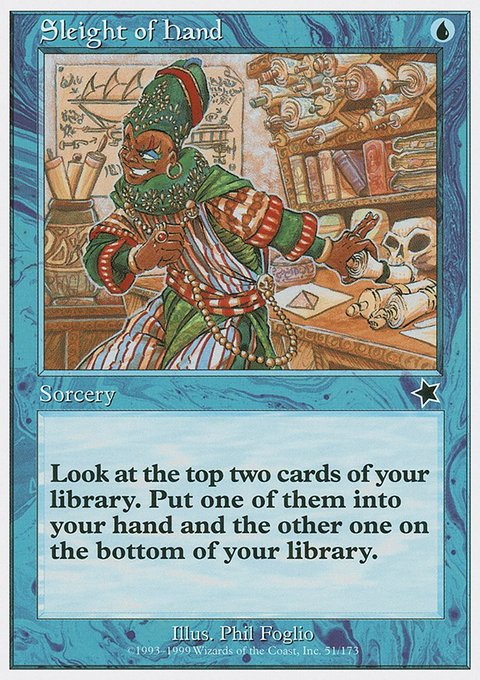 Sleight of Hand, Starter 1999 #51, Magic: The Gathering card