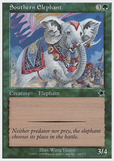 Southern Elephant, Starter 1999 #142, Magic: The Gathering card