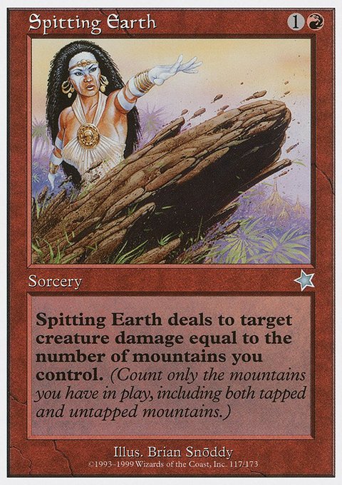 Spitting Earth, Starter 1999 #117, Magic: The Gathering card