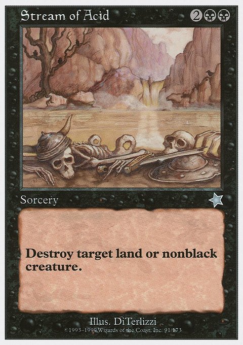 Stream of Acid, Starter 1999 #91, Magic: The Gathering card