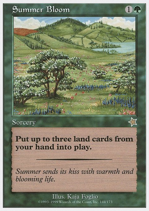 Summer Bloom, Starter 1999 #144, Magic: The Gathering card