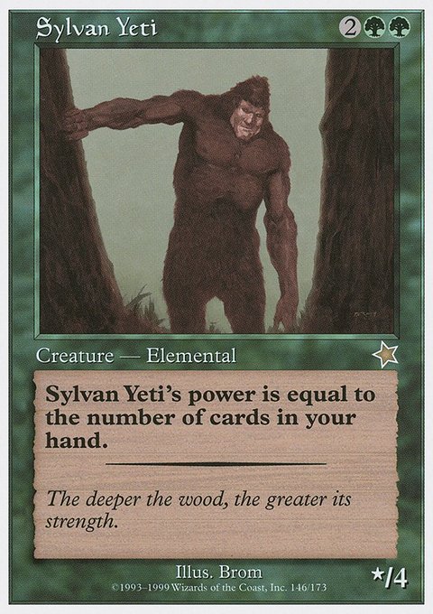 Sylvan Yeti, Starter 1999 #146, Magic: The Gathering card