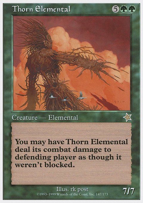 Thorn Elemental, Starter 1999 #147, Magic: The Gathering card