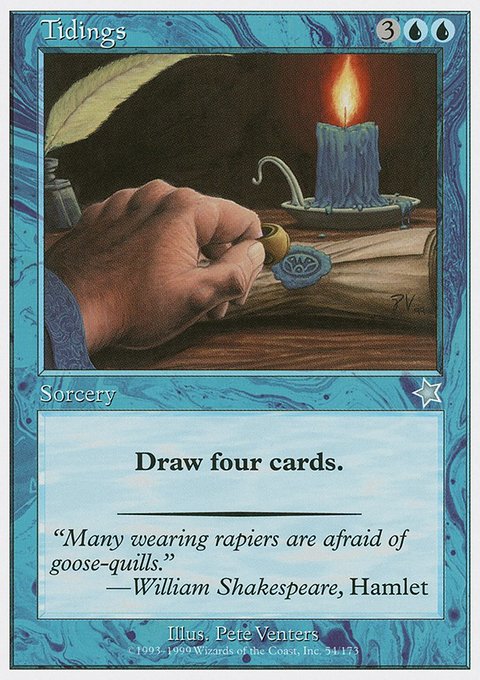 Tidings, Starter 1999 #54, Magic: The Gathering card