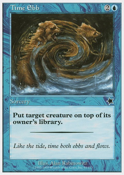 Time Ebb, Starter 1999 #55, Magic: The Gathering card