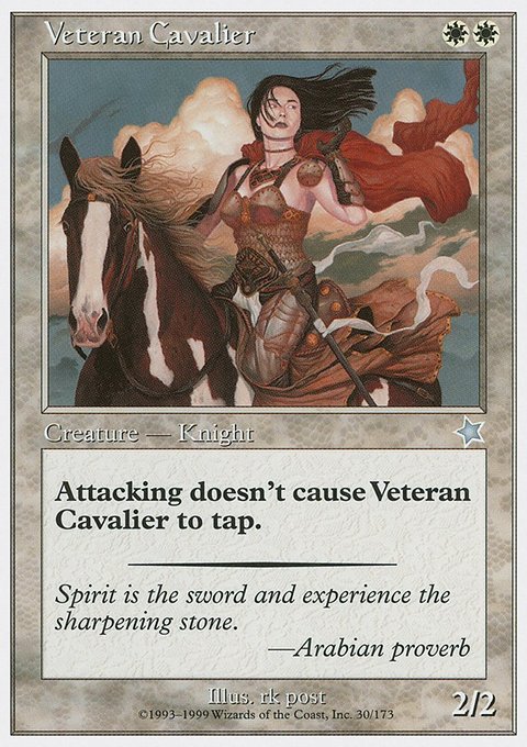 Veteran Cavalier, Starter 1999 #30, Magic: The Gathering card