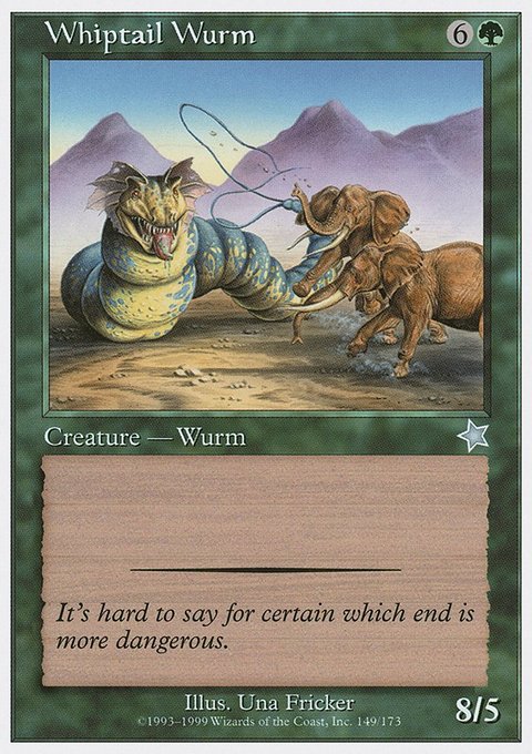 Whiptail Wurm, Starter 1999 #149, Magic: The Gathering card