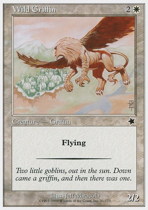 Wild Griffin, Starter 1999 #31, Magic: The Gathering card