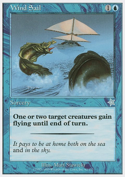 Wind Sail, Starter 1999 #62, Magic: The Gathering card