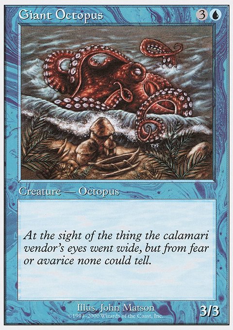 Giant Octopus, Starter 2000 #14, Magic: The Gathering card