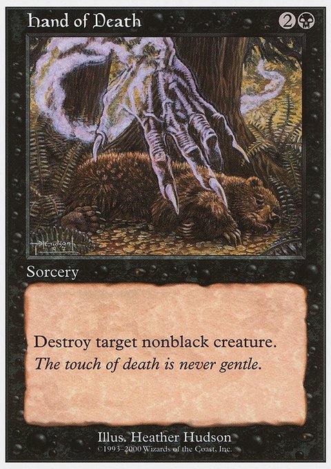 Hand of Death, Starter 2000 #25, Magic: The Gathering card