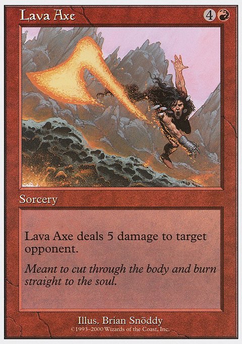Lava Axe, Starter 2000 #31, Magic: The Gathering card