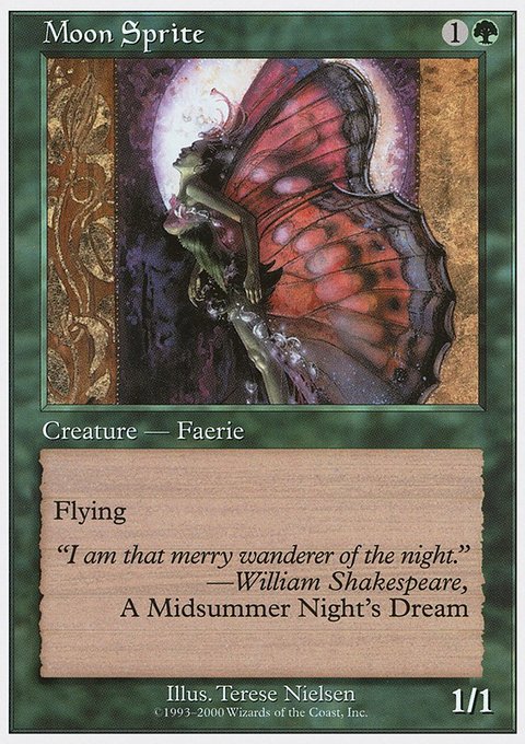 Moon Sprite, Starter 2000 #42, Magic: The Gathering card