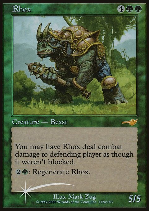 Rhox, Starter 2000 #43, Magic: The Gathering card