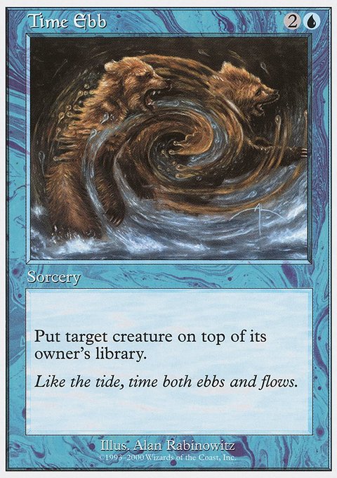 Time Ebb, Starter 2000 #19, Magic: The Gathering card