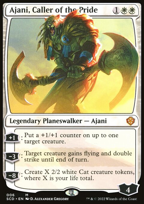 Ajani, Caller of the Pride, Starter Commander Decks #6, Magic: The Gathering card