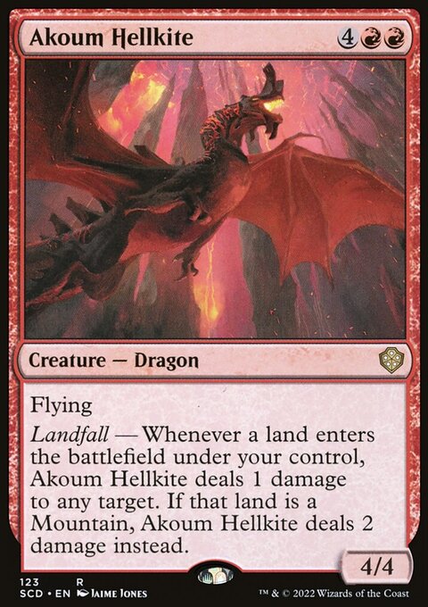 Akoum Hellkite, Starter Commander Decks #123, Magic: The Gathering card