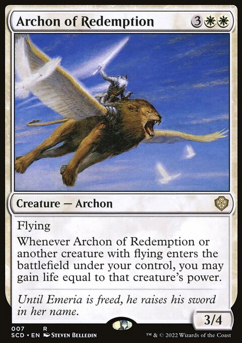 Archon of Redemption, Starter Commander Decks #7, Magic: The Gathering card