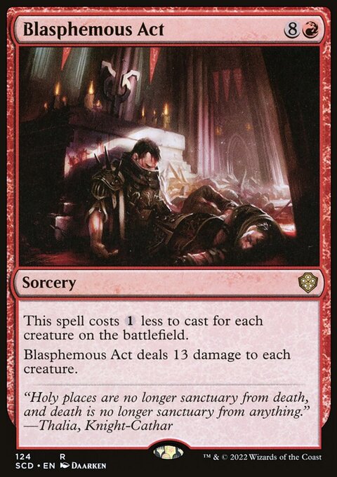 Blasphemous Act, Starter Commander Decks #124, Magic: The Gathering card