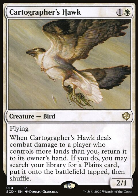 Cartographer's Hawk, Starter Commander Decks #10, Magic: The Gathering card