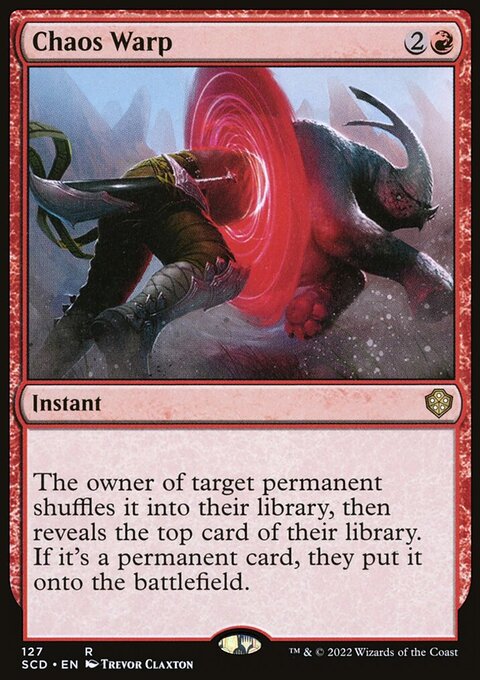 Chaos Warp, Starter Commander Decks #127, Magic: The Gathering card