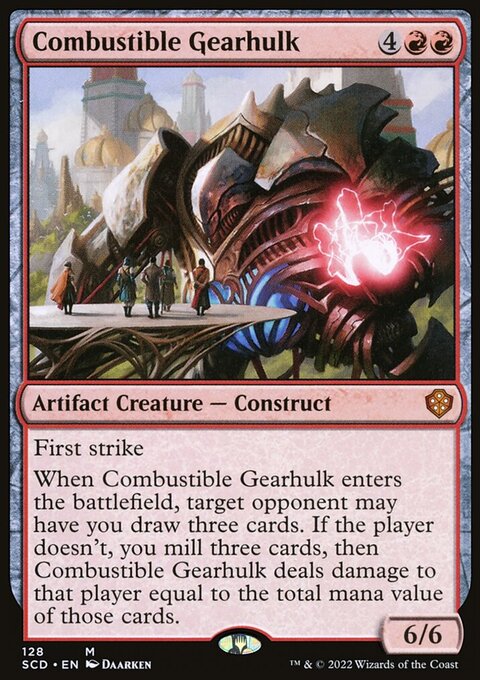 Combustible Gearhulk, Starter Commander Decks #128, Magic: The Gathering card