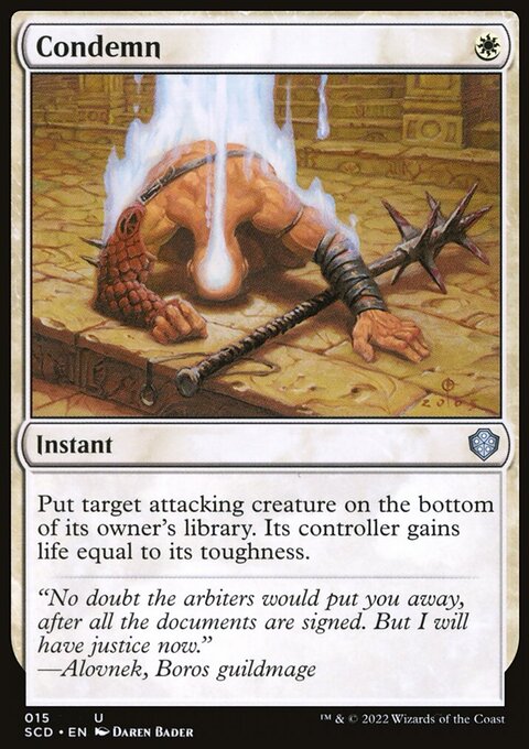 Condemn, Starter Commander Decks #15, Magic: The Gathering card