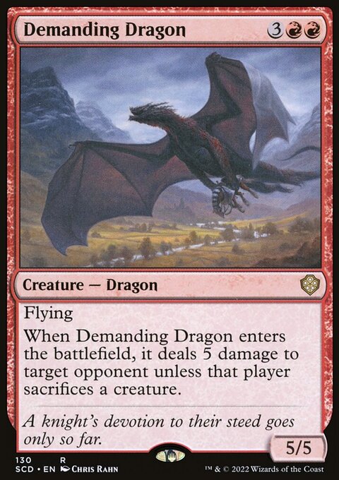 Demanding Dragon, Starter Commander Decks #130, Magic: The Gathering card