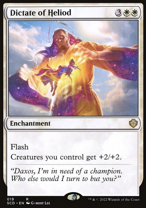 Dictate of Heliod, Starter Commander Decks #19, Magic: The Gathering card