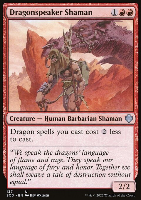 Dragonspeaker Shaman, Starter Commander Decks #137, Magic: The Gathering card