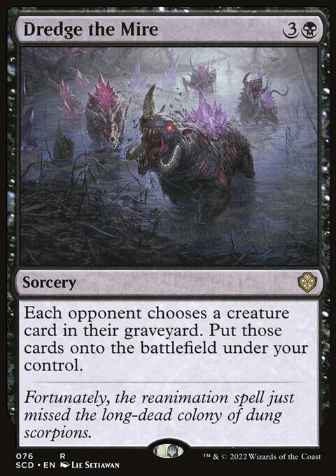 Dredge the Mire, Starter Commander Decks #76, Magic: The Gathering card