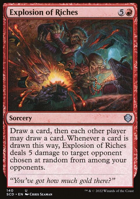 Explosion of Riches, Starter Commander Decks #140, Magic: The Gathering card