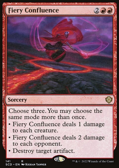Fiery Confluence, Starter Commander Decks #141, Magic: The Gathering card
