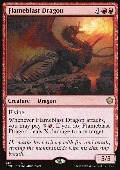 Flameblast Dragon, Starter Commander Decks #142, Magic: The Gathering card