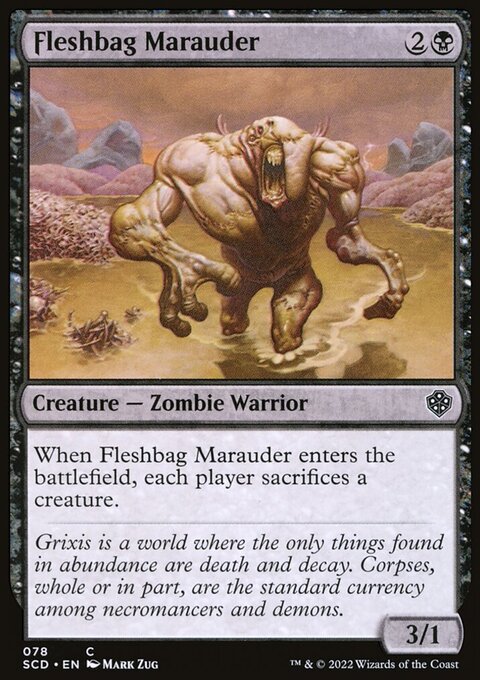 Fleshbag Marauder, Starter Commander Decks #78, Magic: The Gathering card