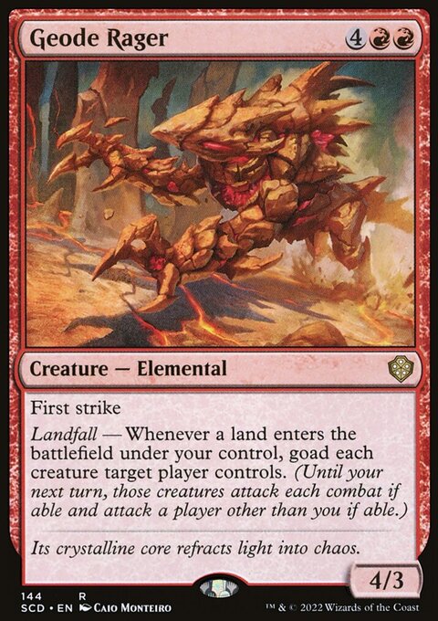 Geode Rager, Starter Commander Decks #144, Magic: The Gathering card