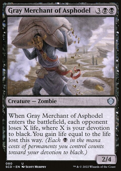 Gray Merchant of Asphodel, Starter Commander Decks #80, Magic: The Gathering card