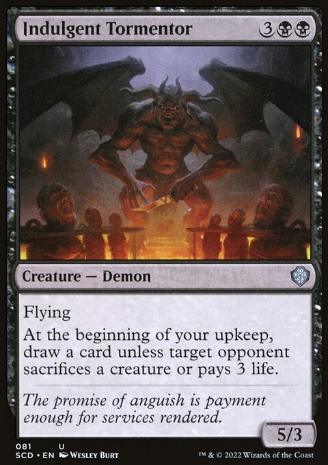 Indulgent Tormentor, Starter Commander Decks #81, Magic: The Gathering card