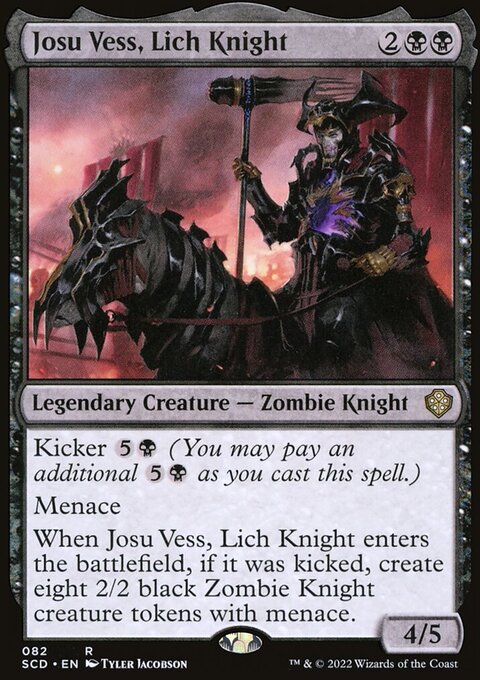Josu Vess, Lich Knight, Starter Commander Decks #82, Magic: The Gathering card