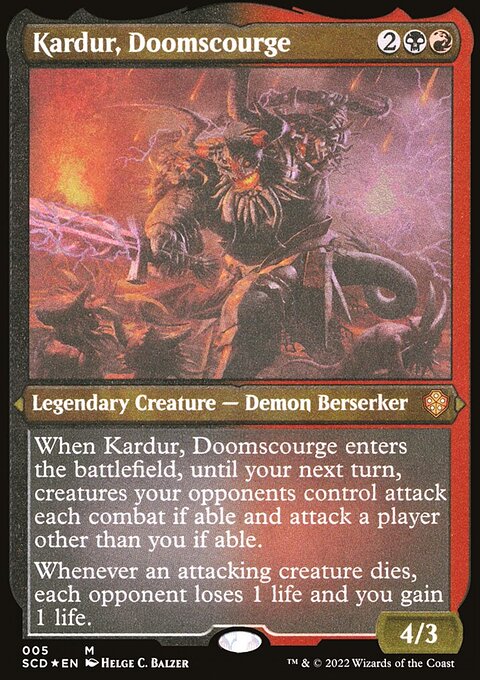 Kardur, Doomscourge, Starter Commander Decks #5, Magic: The Gathering card