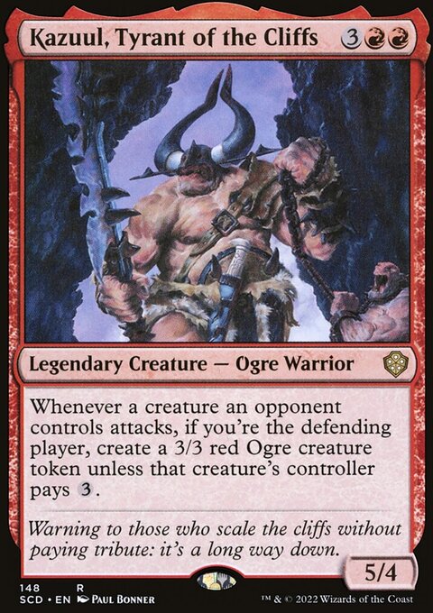 Kazuul, Tyrant of the Cliffs, Starter Commander Decks #148, Magic: The Gathering card