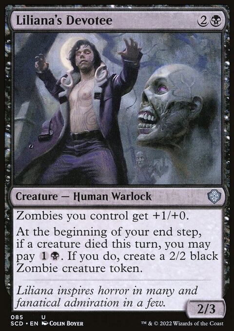 Liliana's Devotee, Starter Commander Decks #85, Magic: The Gathering card