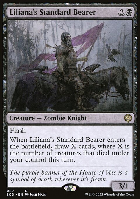 Liliana's Standard Bearer, Starter Commander Decks #87, Magic: The Gathering card