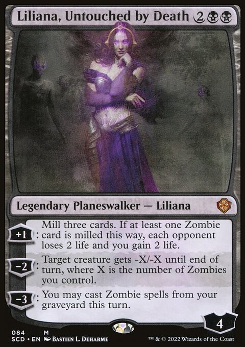 Liliana, Untouched by Death, Starter Commander Decks #84, Magic: The Gathering card