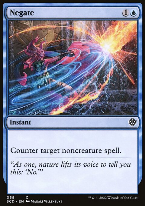 Negate, Starter Commander Decks #58, Magic: The Gathering card