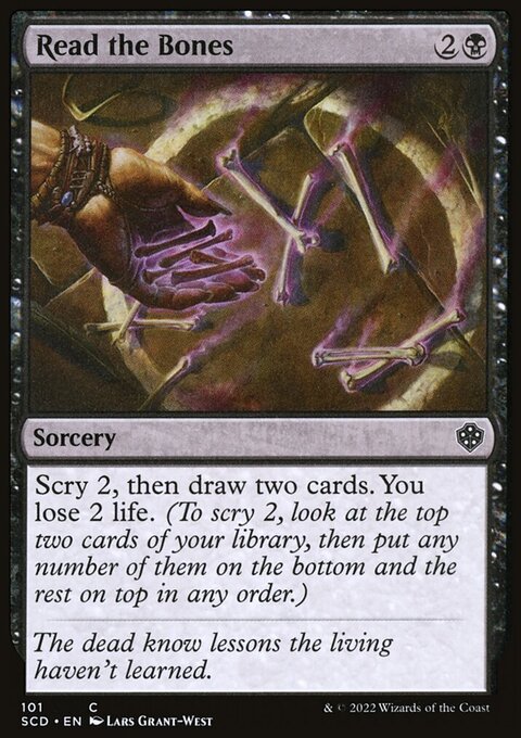 Read the Bones, Starter Commander Decks #101, Magic: The Gathering card