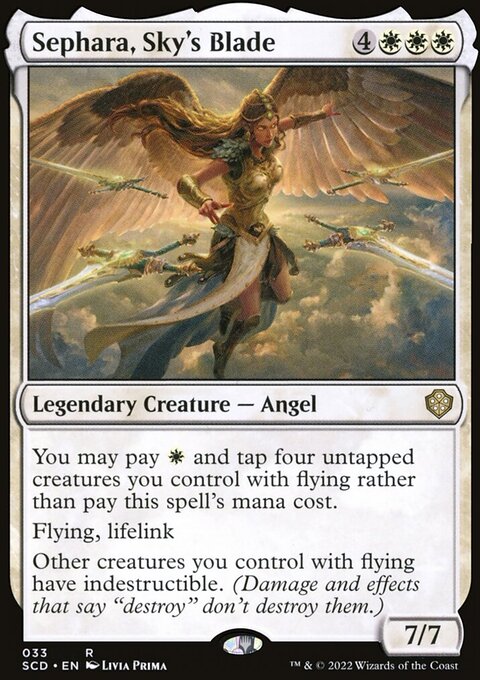 Sephara, Sky's Blade, Starter Commander Decks #33, Magic: The Gathering card